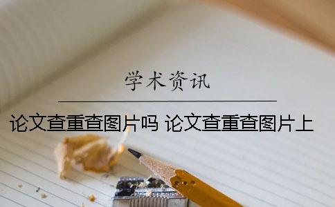 论文查重查图片吗 论文查重查图片上的文字吗